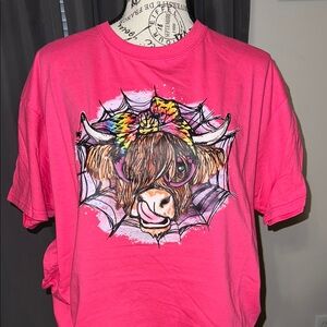 Halloween themed Cow graphic T-Shirt
